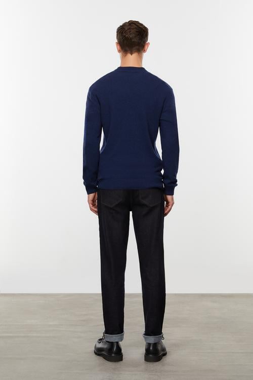  BALIKÇI YAKA YÜN KARIŞIMLI TRİKO KAZAK