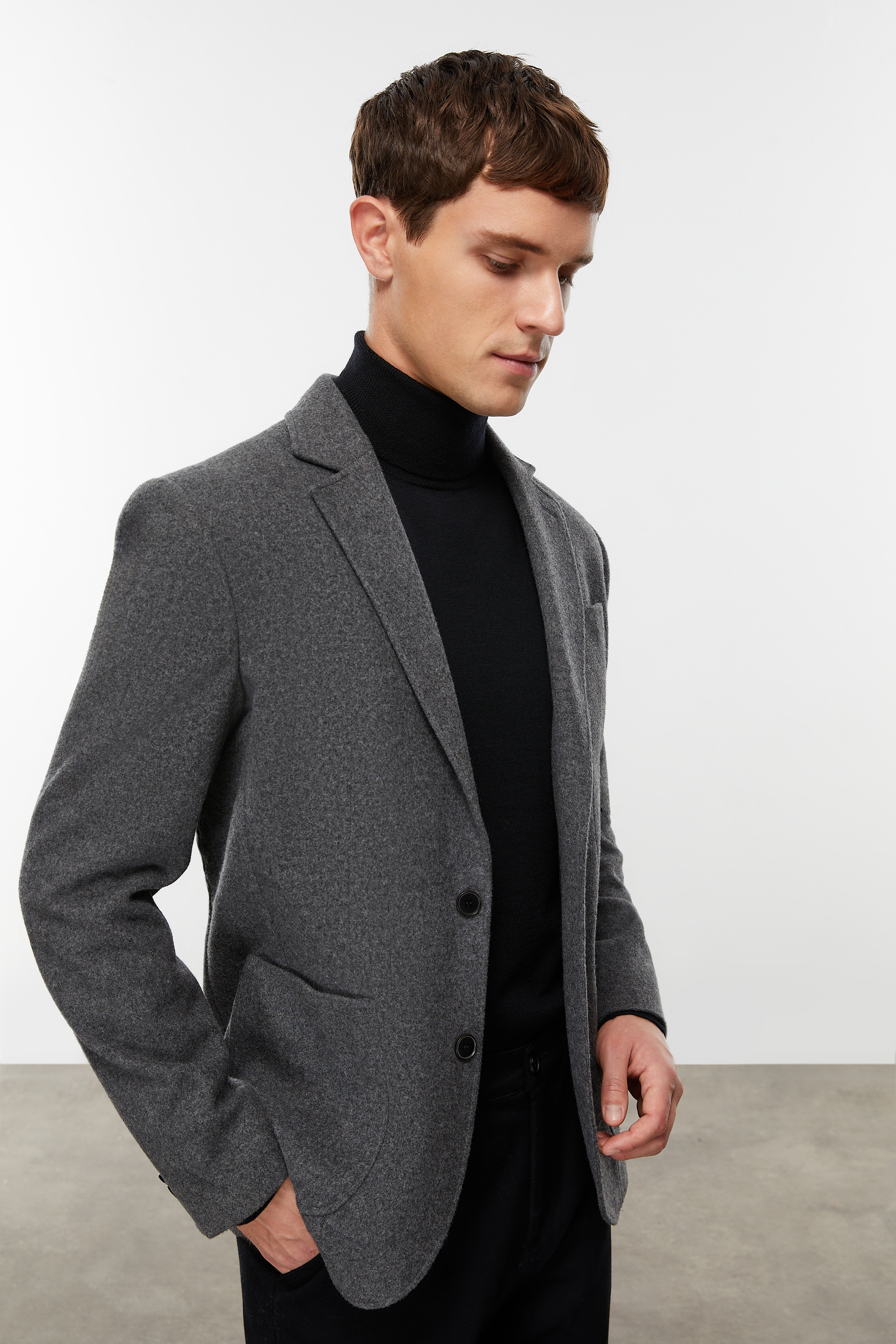 YÜN KARIŞIMLI BLAZER CEKET