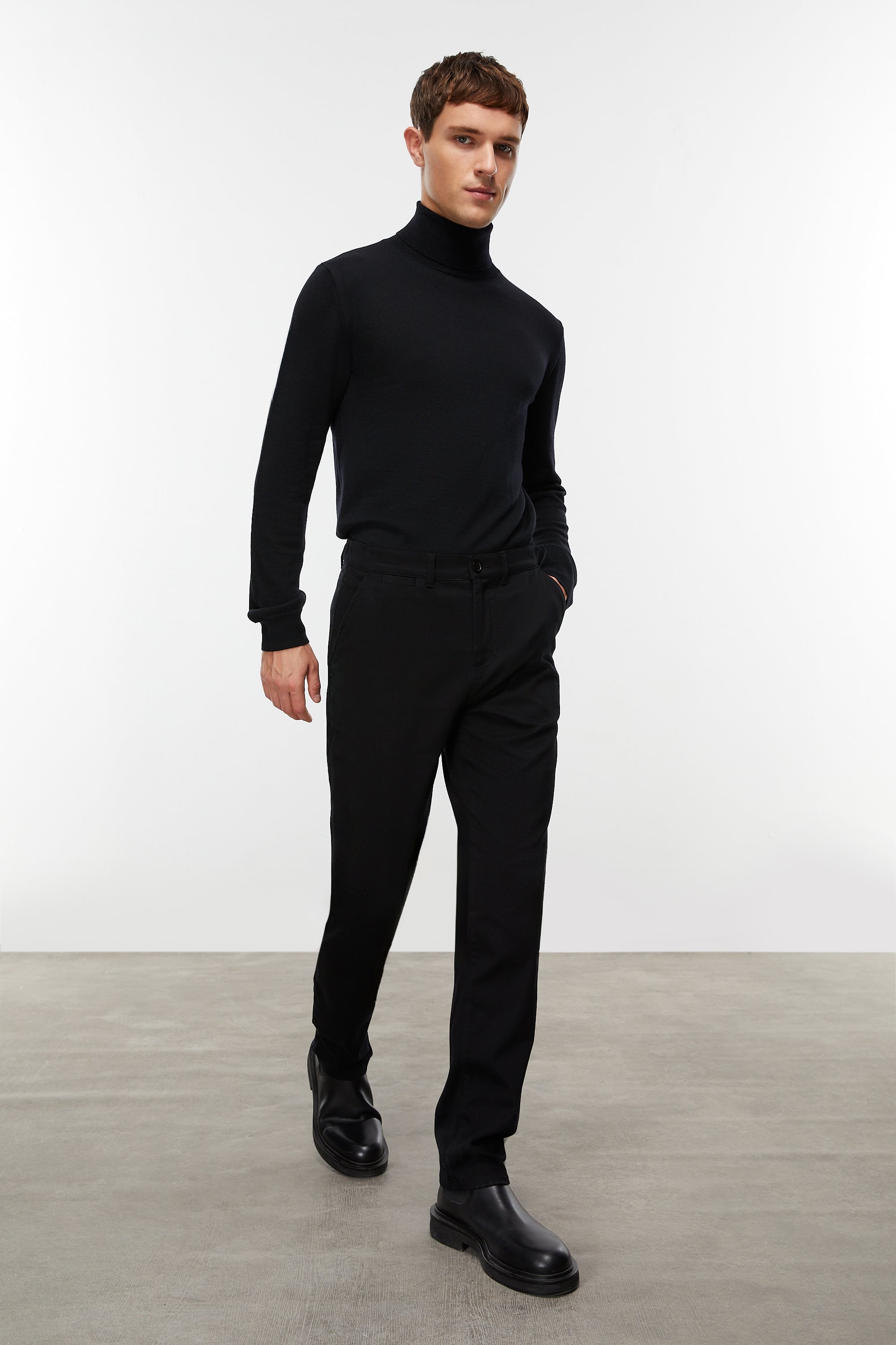 STRAIGHT FIT CHINO PANTOLON