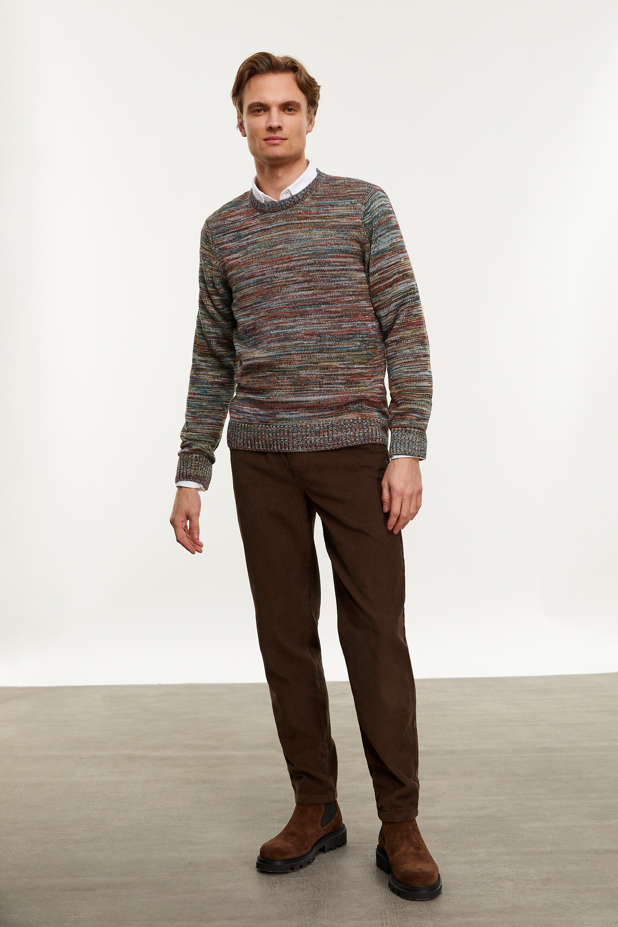 BİSİKLET YAKA TRİKO KAZAK