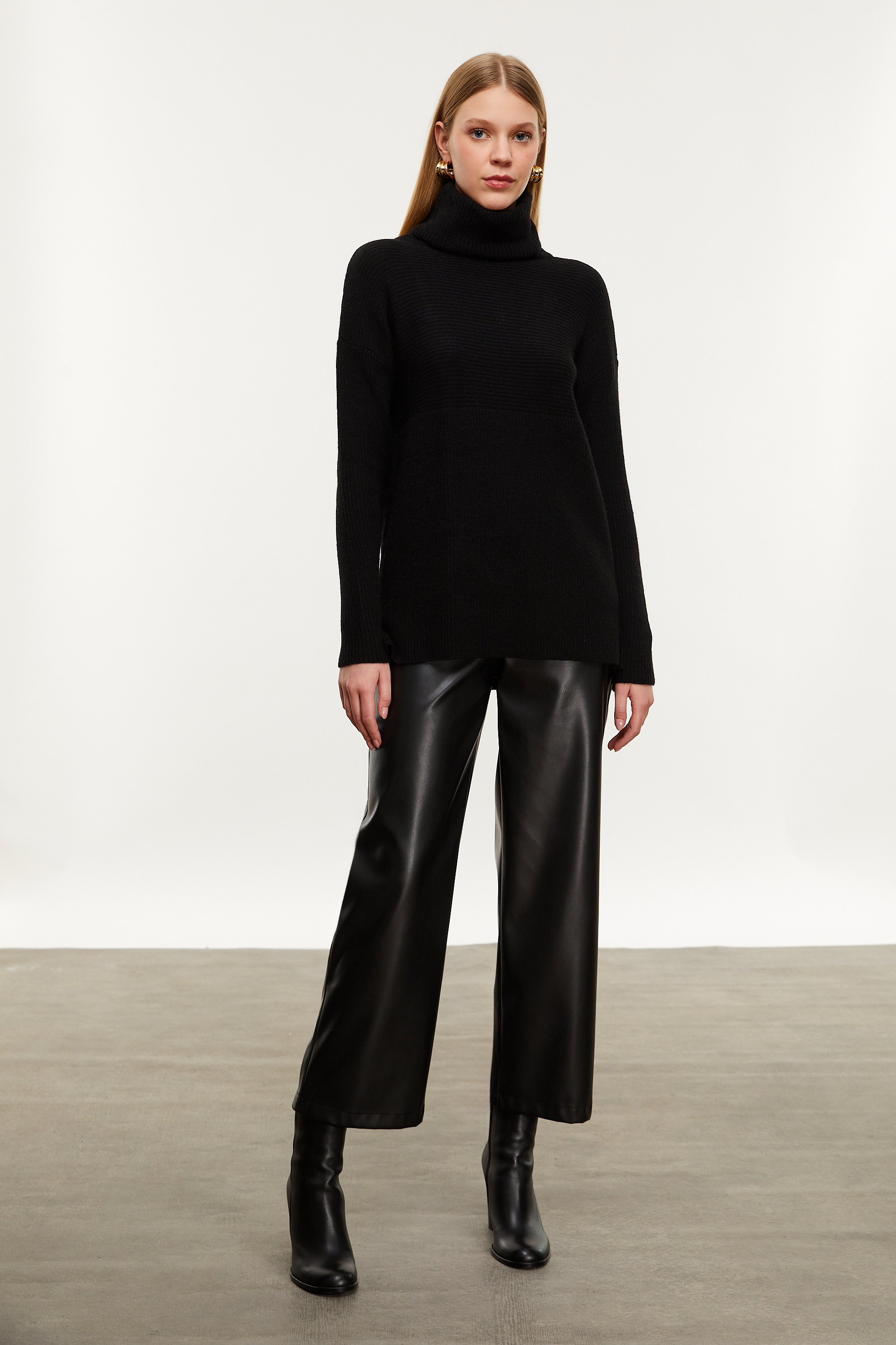 BALIKÇI YAKA TRİKO KAZAK