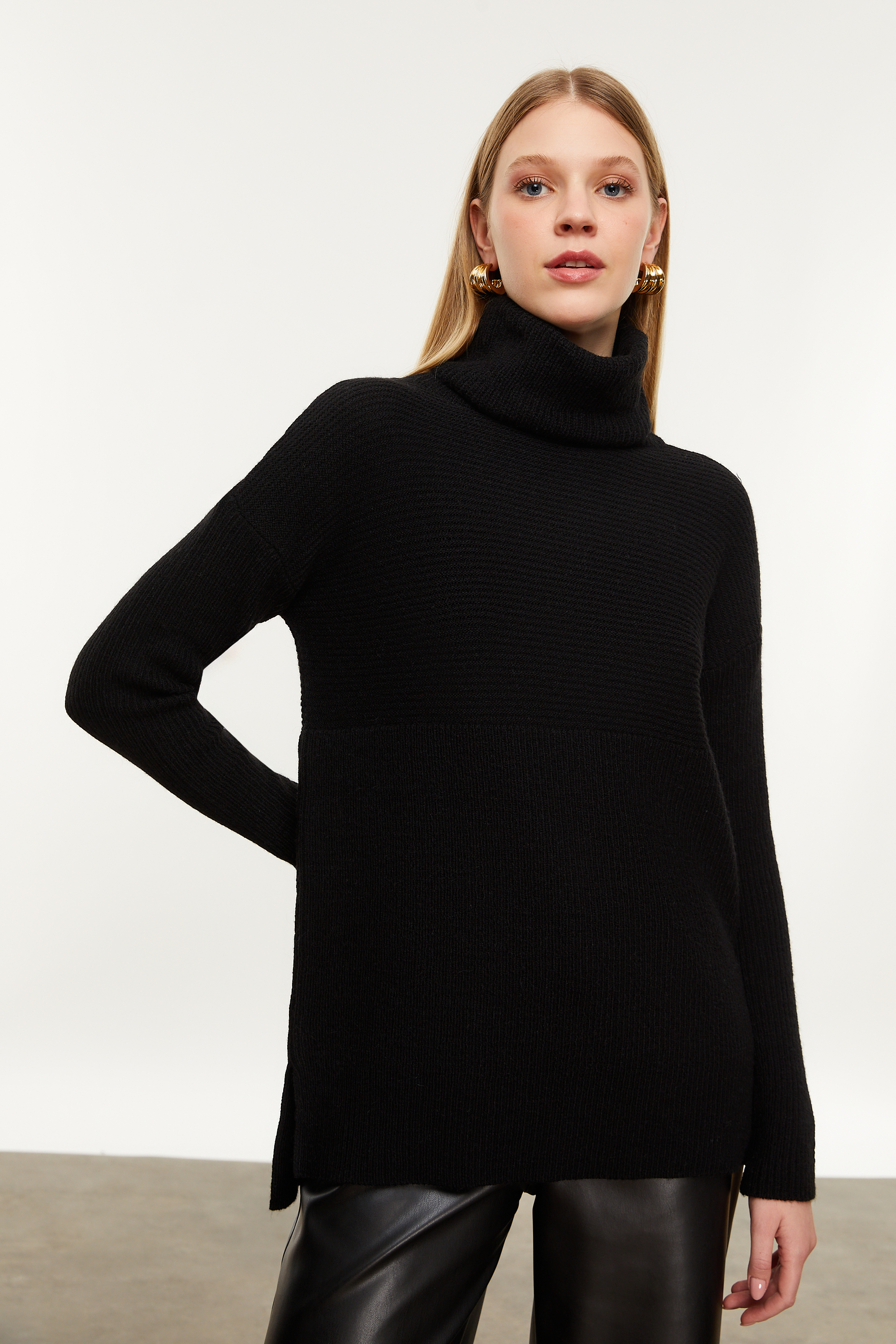 BALIKÇI YAKA TRİKO KAZAK