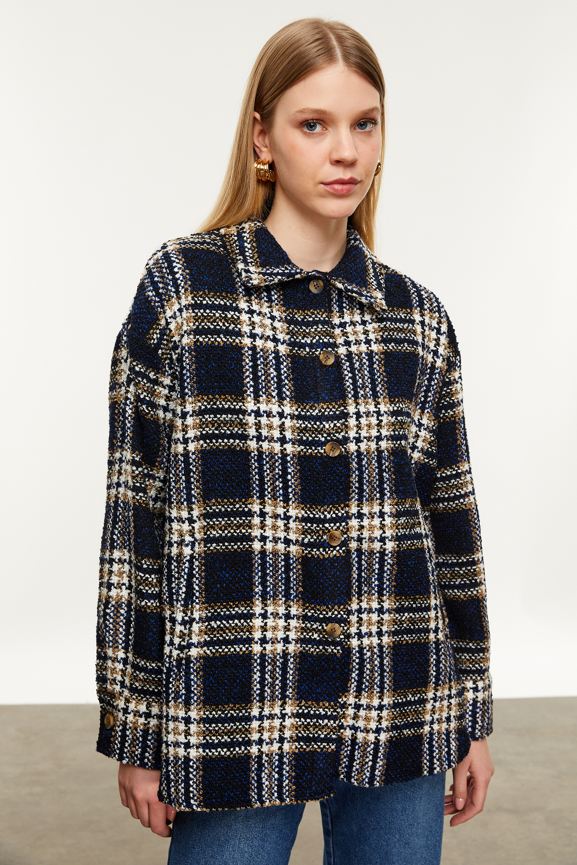 YÜN KARIŞIMLI EKOSELİ CEKET GÖMLEK