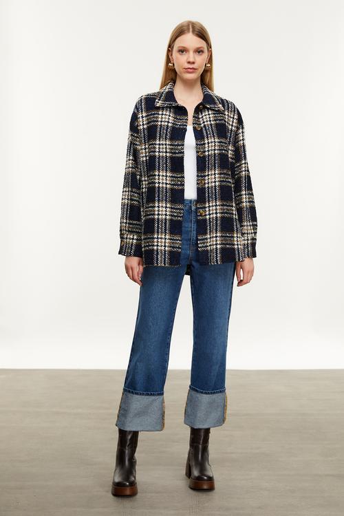  YÜN KARIŞIMLI EKOSELİ CEKET GÖMLEK