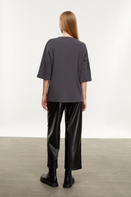  BİSİKLET YAKA KISA KOLLU T-SHIRT