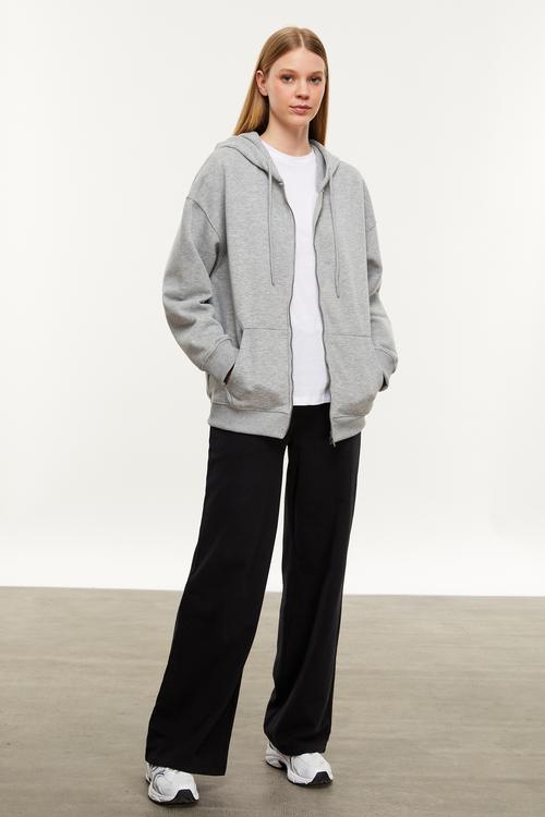  FERMUARLI KAPÜŞONLU SWEATSHIRT