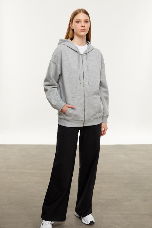  FERMUARLI KAPÜŞONLU SWEATSHIRT