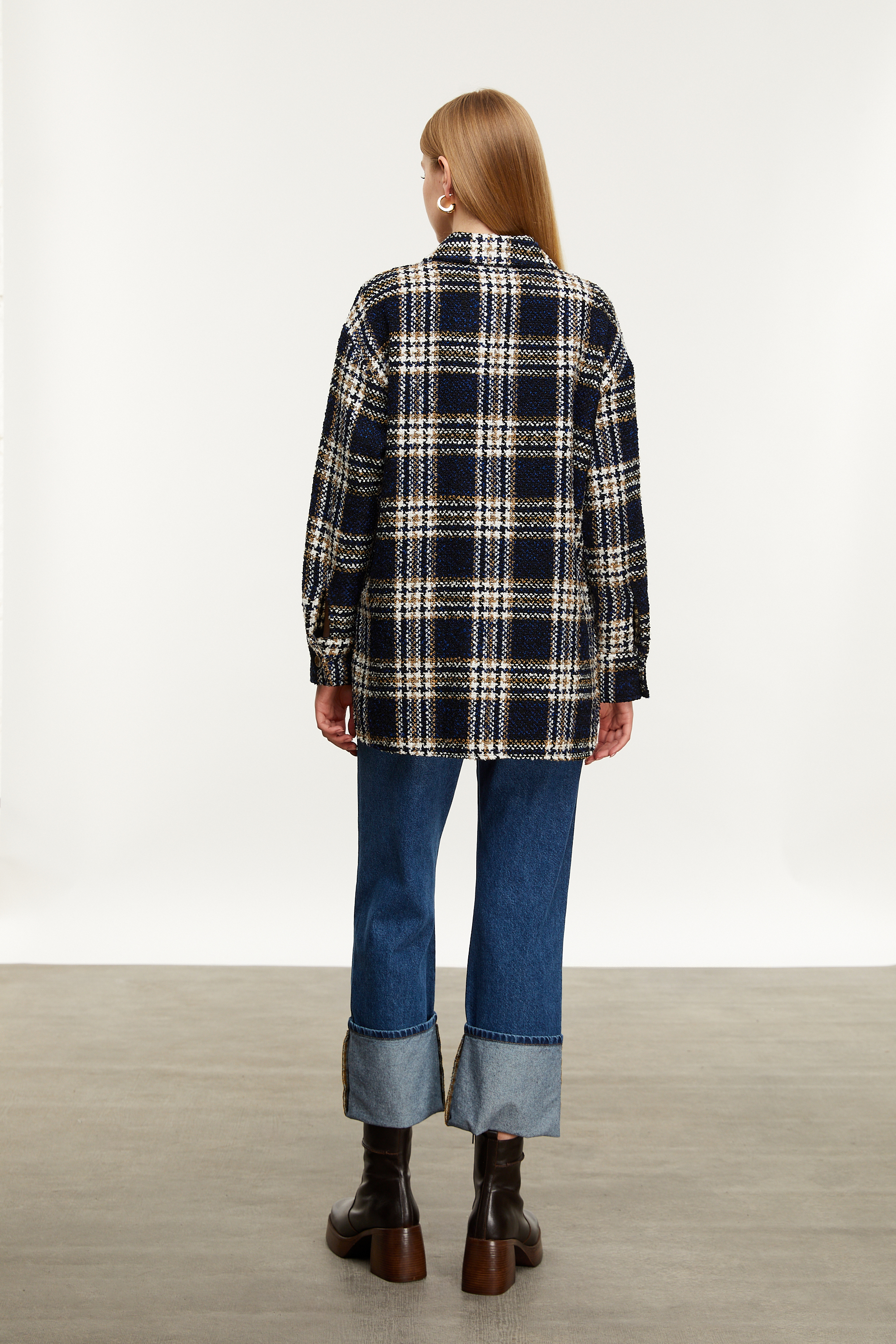 YÜN KARIŞIMLI EKOSELİ CEKET GÖMLEK