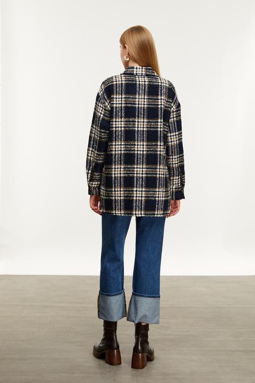  YÜN KARIŞIMLI EKOSELİ CEKET GÖMLEK