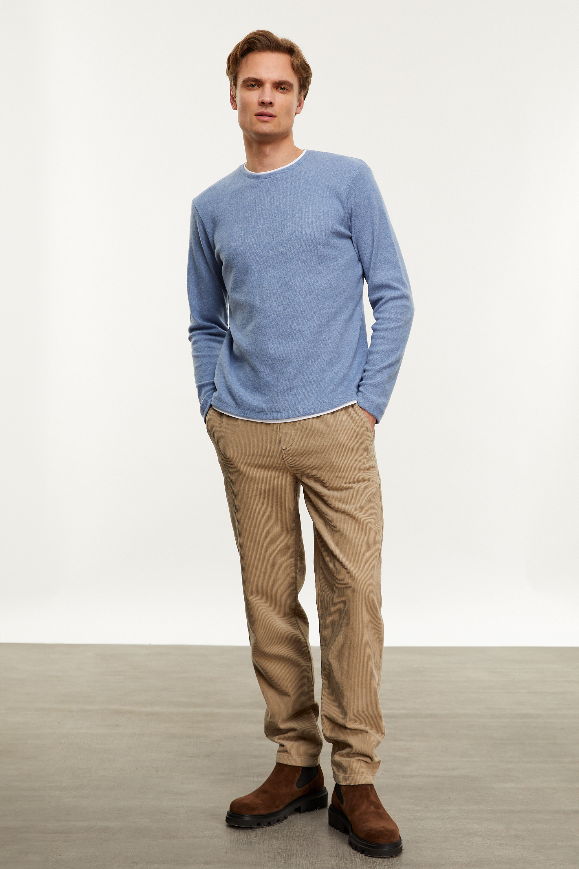 BİSİKLET YAKA SWEATSHIRT