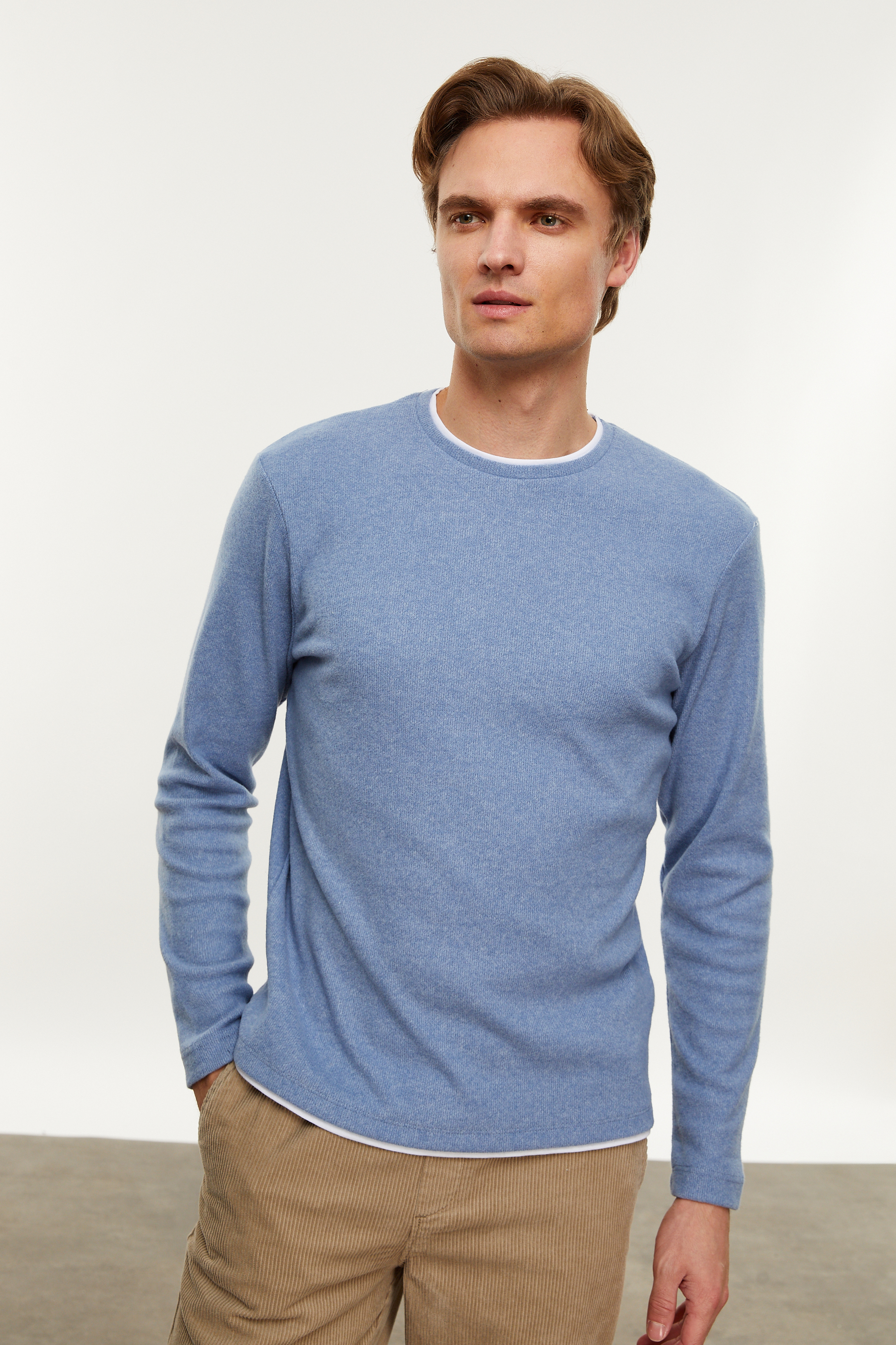 BİSİKLET YAKA SWEATSHIRT