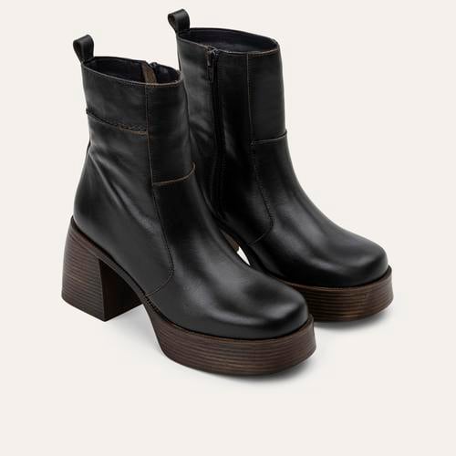  PLATFORM TOPUKLU HAKİKİ DERİ BOT