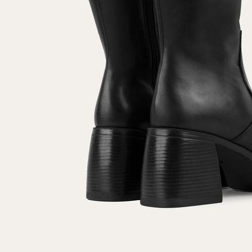  PLATFORM TOPUKLU HAKİKİ DERİ ÇİZME