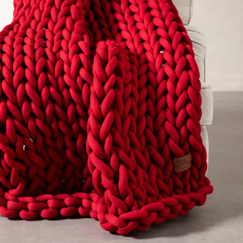  ABELLA KOLTUK ŞALI KIRMIZI 120X180