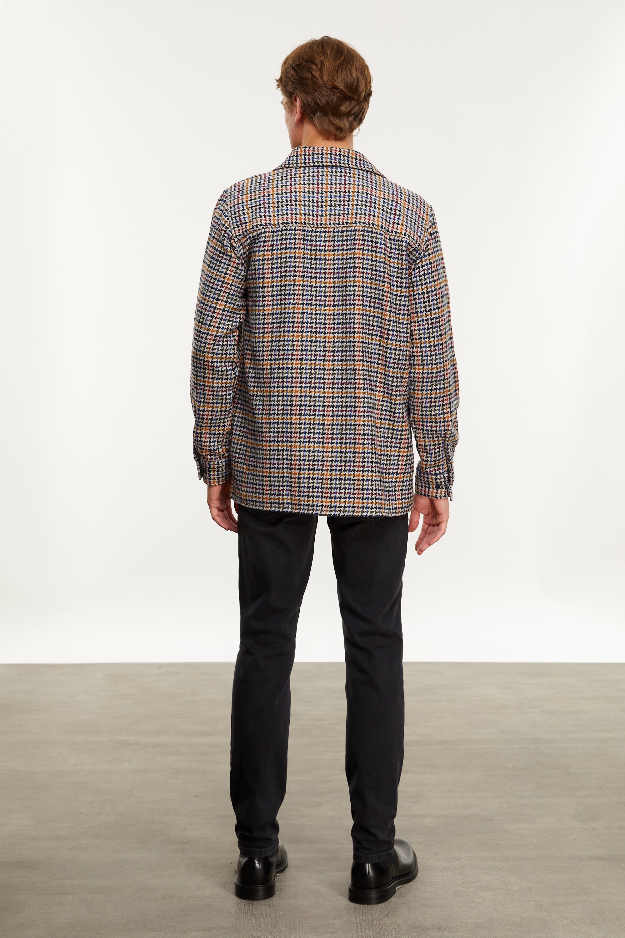 KAZAYAĞI DESENLİ REGULAR FIT GÖMLEK