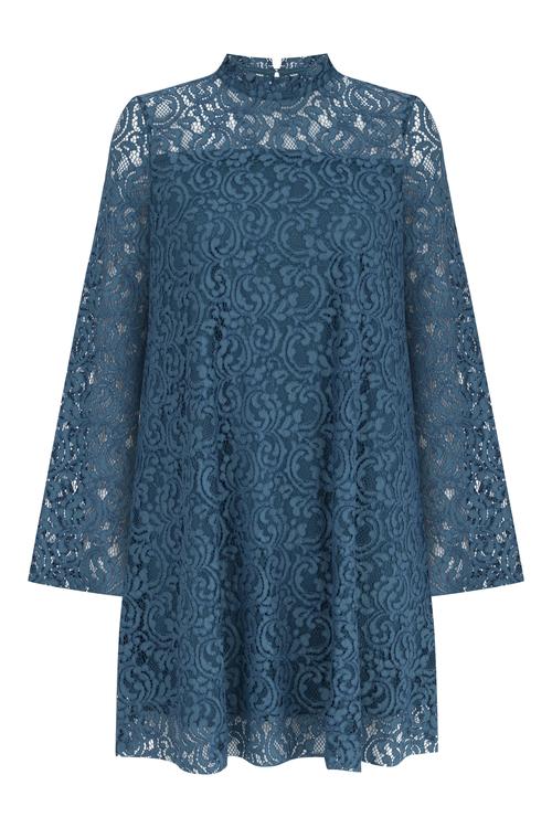  DANTELLİ A FORM MİNİ ELBİSE