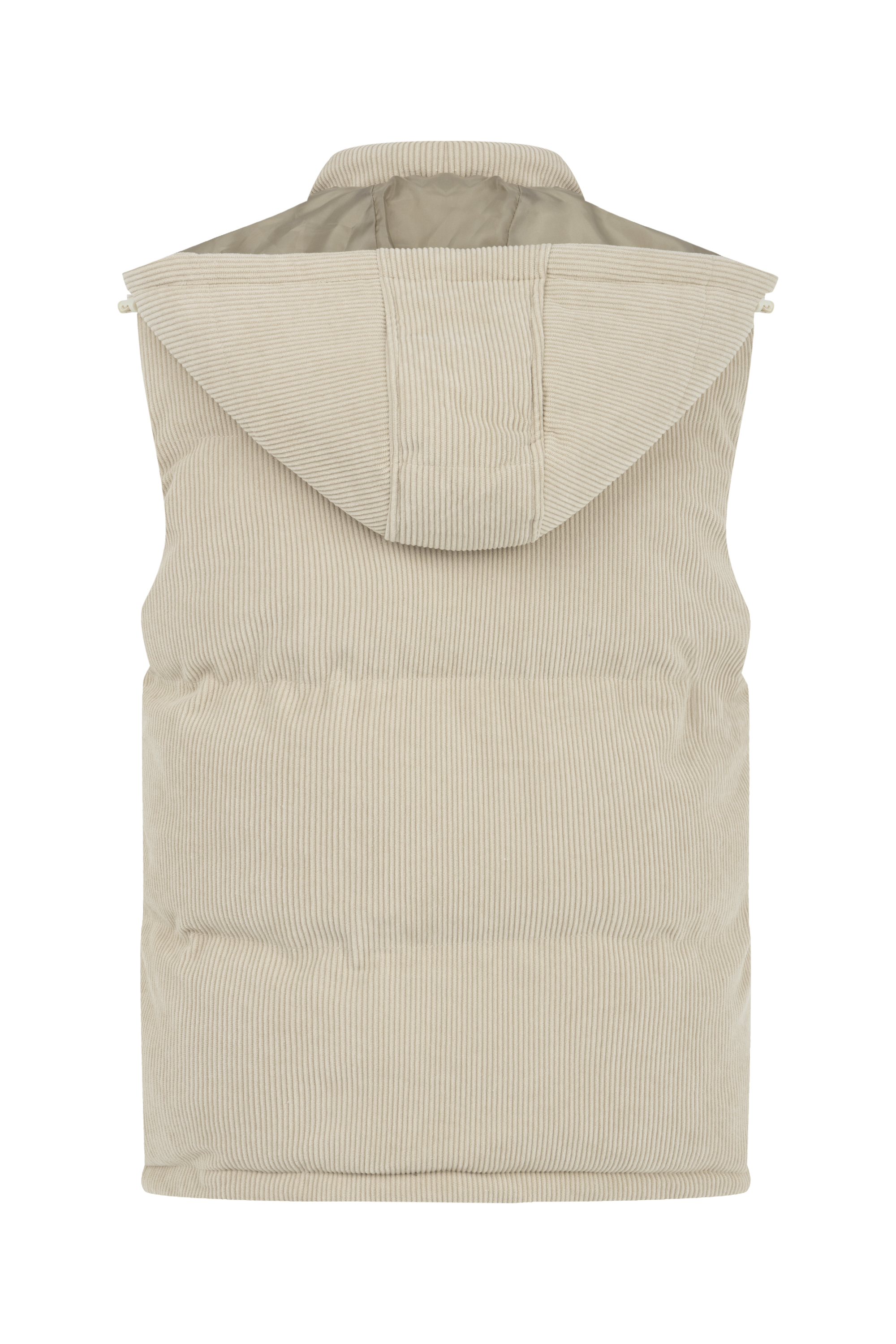 KADİFE DOKULU ÇIKARILABİLİR KAPÜŞONLU YELEK