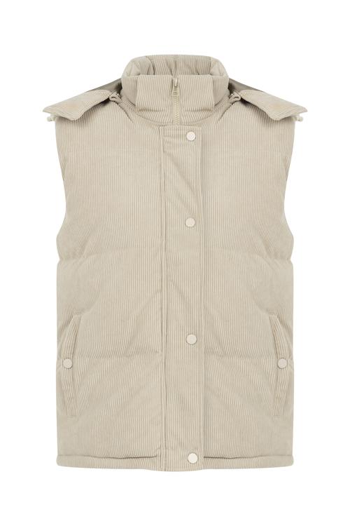  KADİFE DOKULU ÇIKARILABİLİR KAPÜŞONLU YELEK