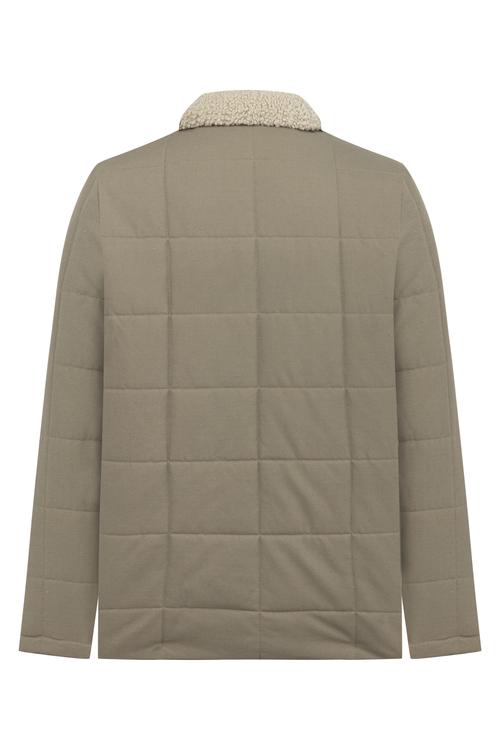  POLAR YAKA DERİ GÖRÜNÜMLÜ MONT