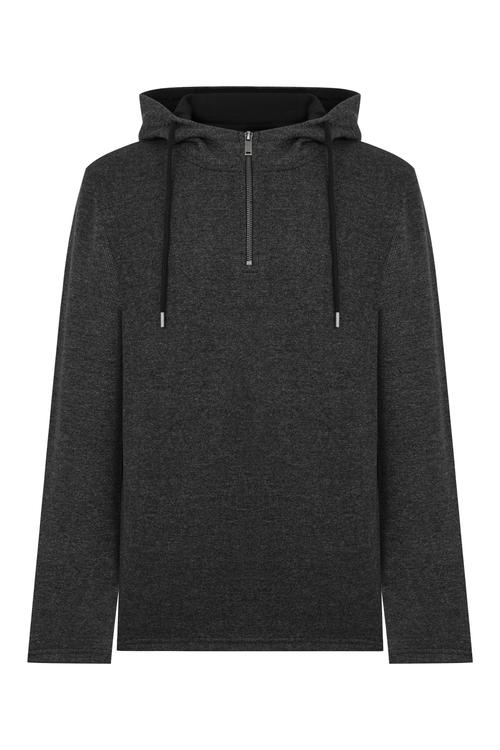  FERMUAR DETAYLI KAPÜŞONLU SWEATSHIRT