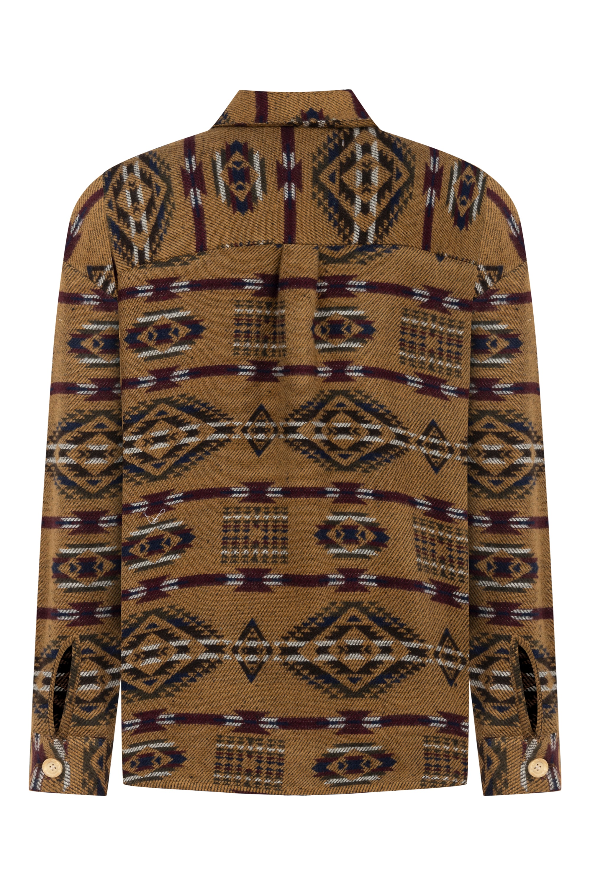 ETNİK DESENLİ RAHAT KESİM GÖMLEK