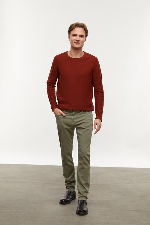  PAMUKLU BİSİKLET YAKA TRİKO KAZAK