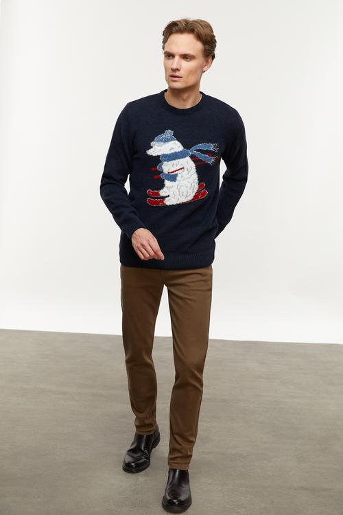  JAKARLI BİSİKLET YAKA TRİKO KAZAK