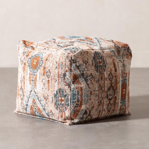  MAGGIE PUF ETNİK DESENLİ KİREMİT