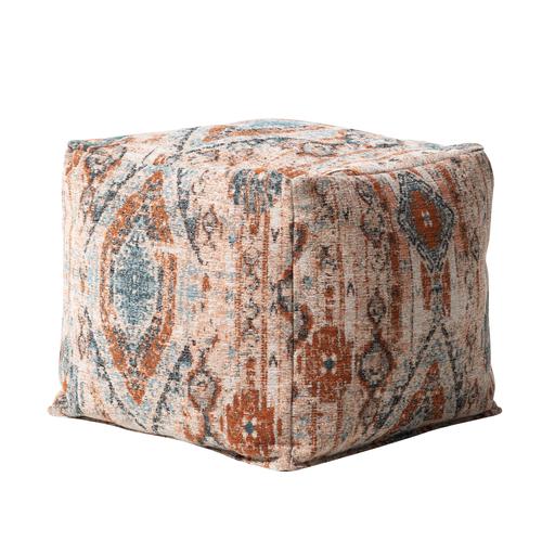  MAGGIE PUF ETNİK DESENLİ KİREMİT