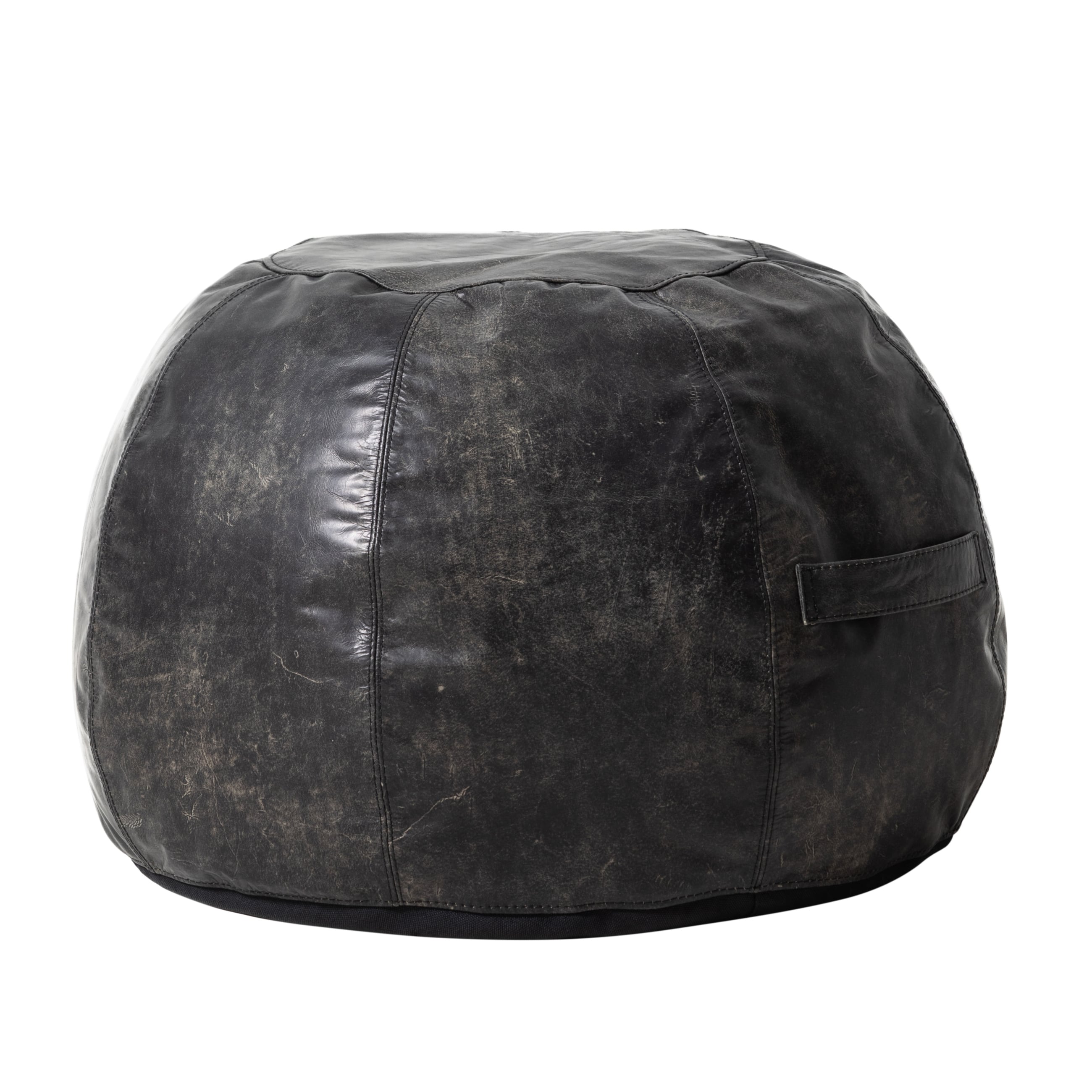 TABOO DERİ PUF SİYAH
