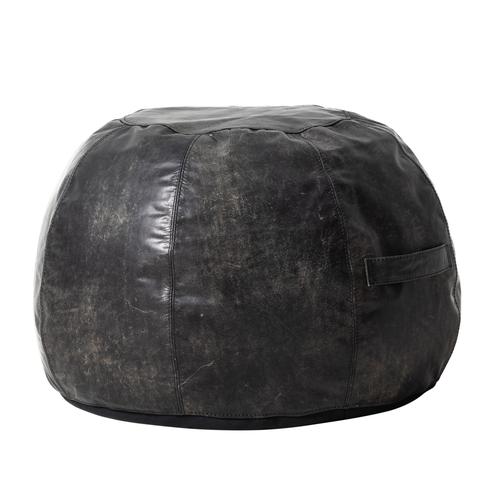 TABOO DERİ PUF SİYAH