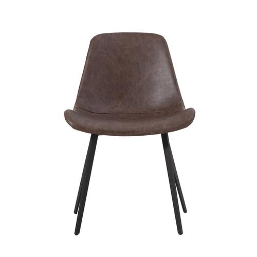  FENIX KOLÇAKSIZ SANDALYE KOYU KAHVE