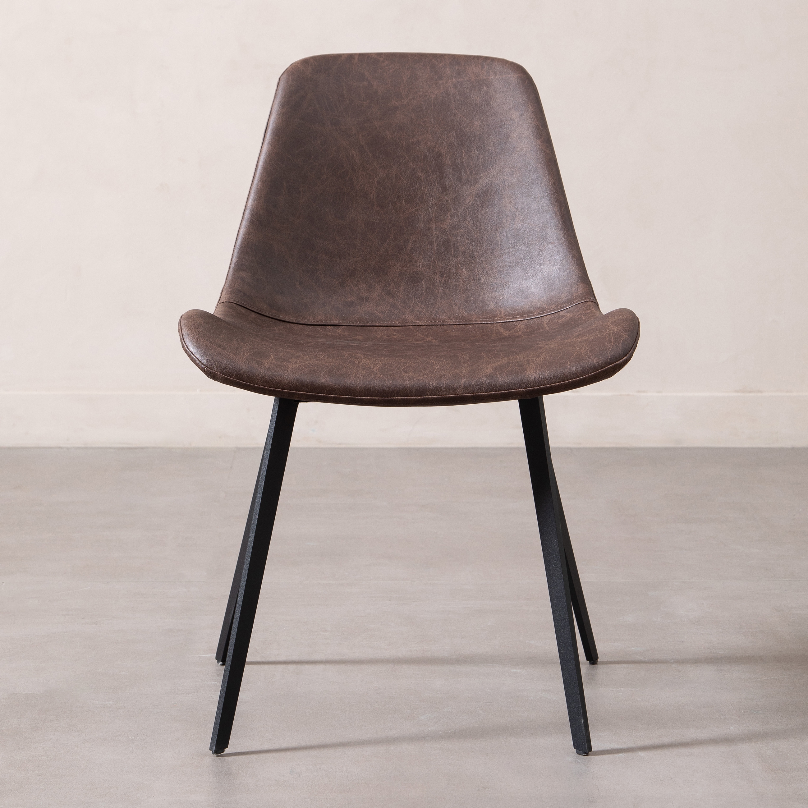 FENIX KOLÇAKSIZ SANDALYE KOYU KAHVE