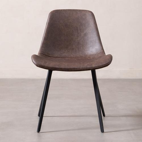  FENIX KOLÇAKSIZ SANDALYE KOYU KAHVE