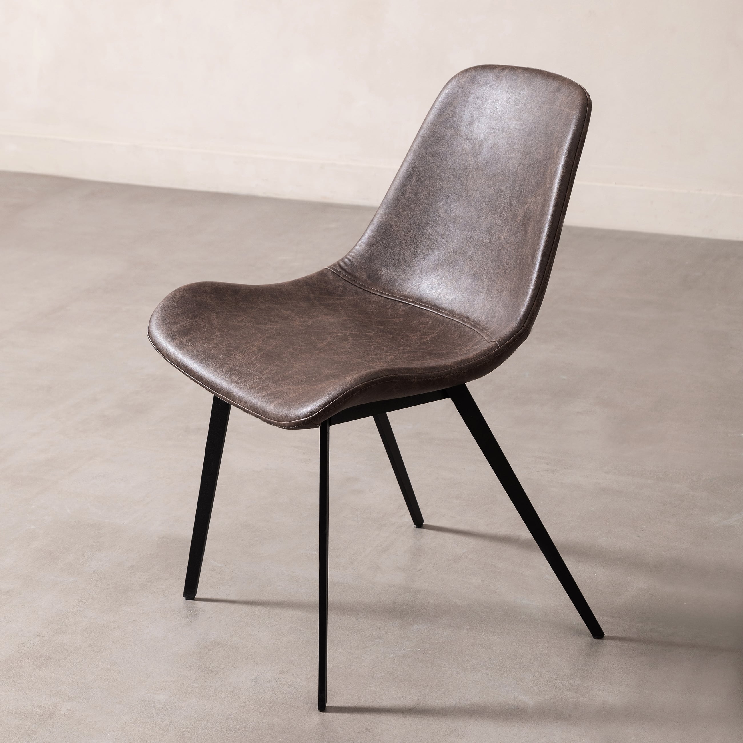 FENIX KOLÇAKSIZ SANDALYE KOYU KAHVE