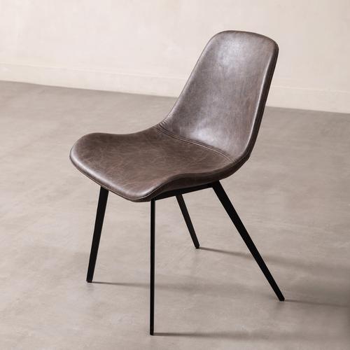  FENIX KOLÇAKSIZ SANDALYE KOYU KAHVE