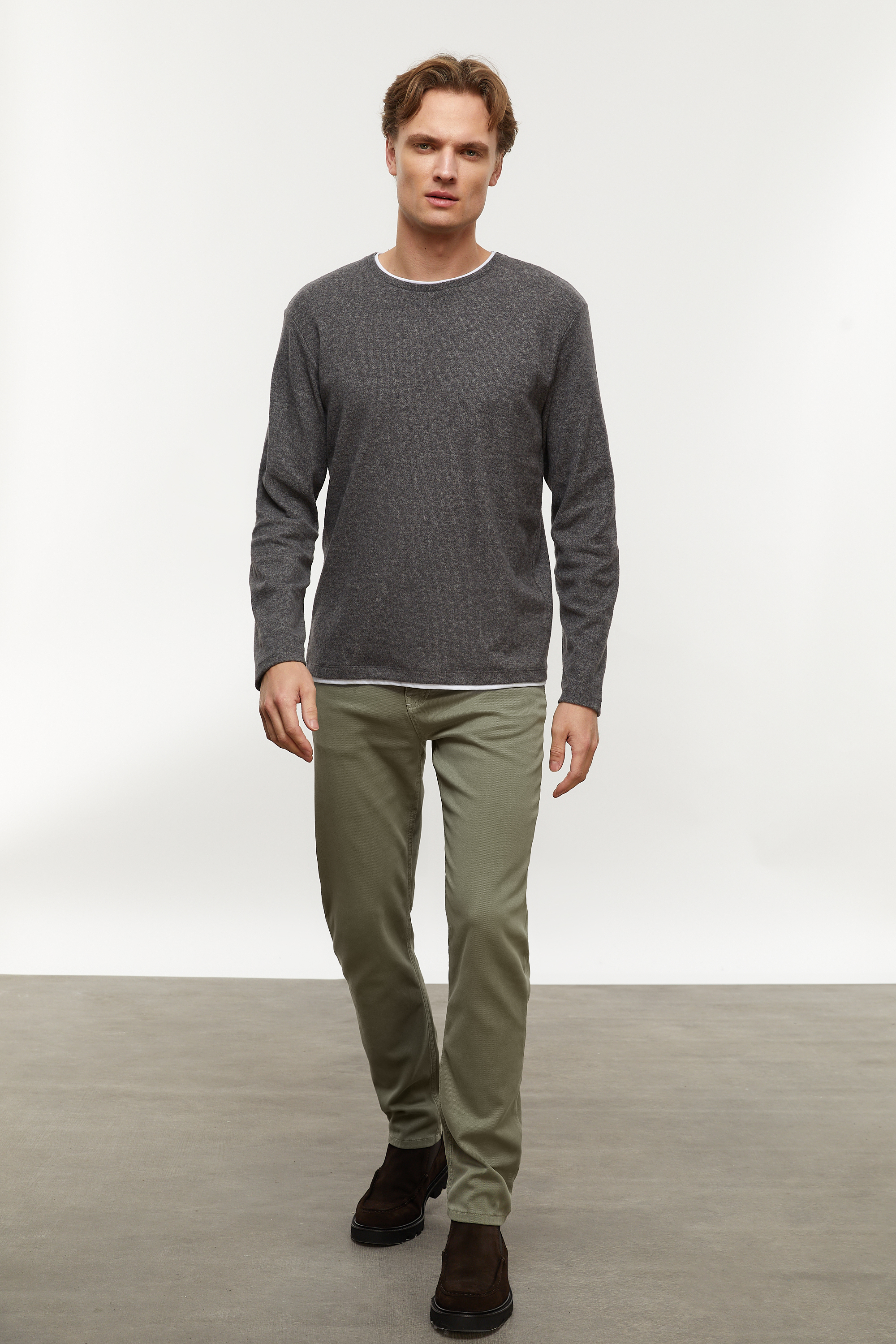 BİSİKLET YAKA SWEATSHIRT