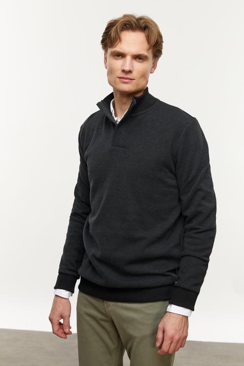  DİK YAKA SWEATSHIRT