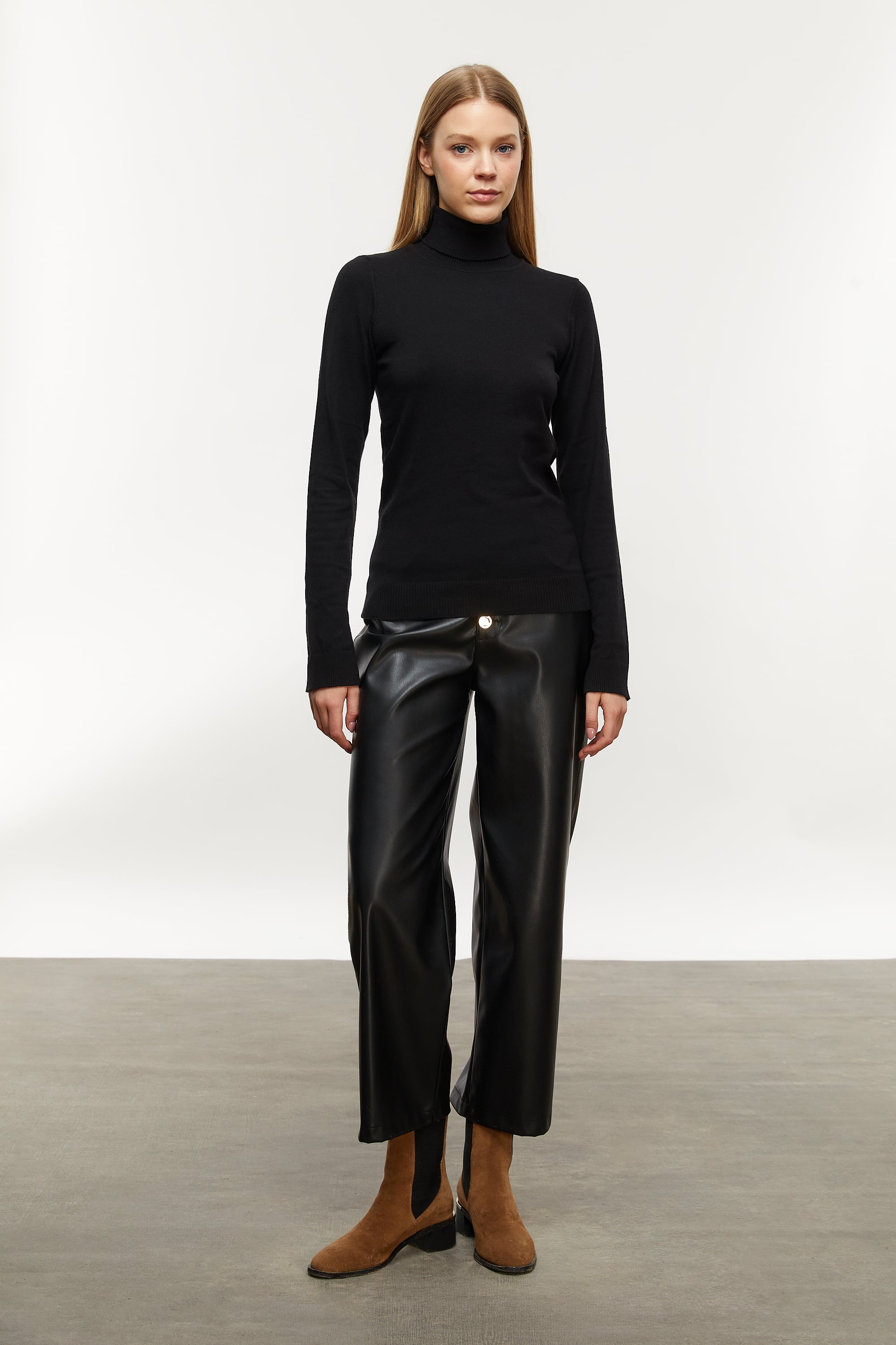 BALIKÇI YAKA TRİKO KAZAK