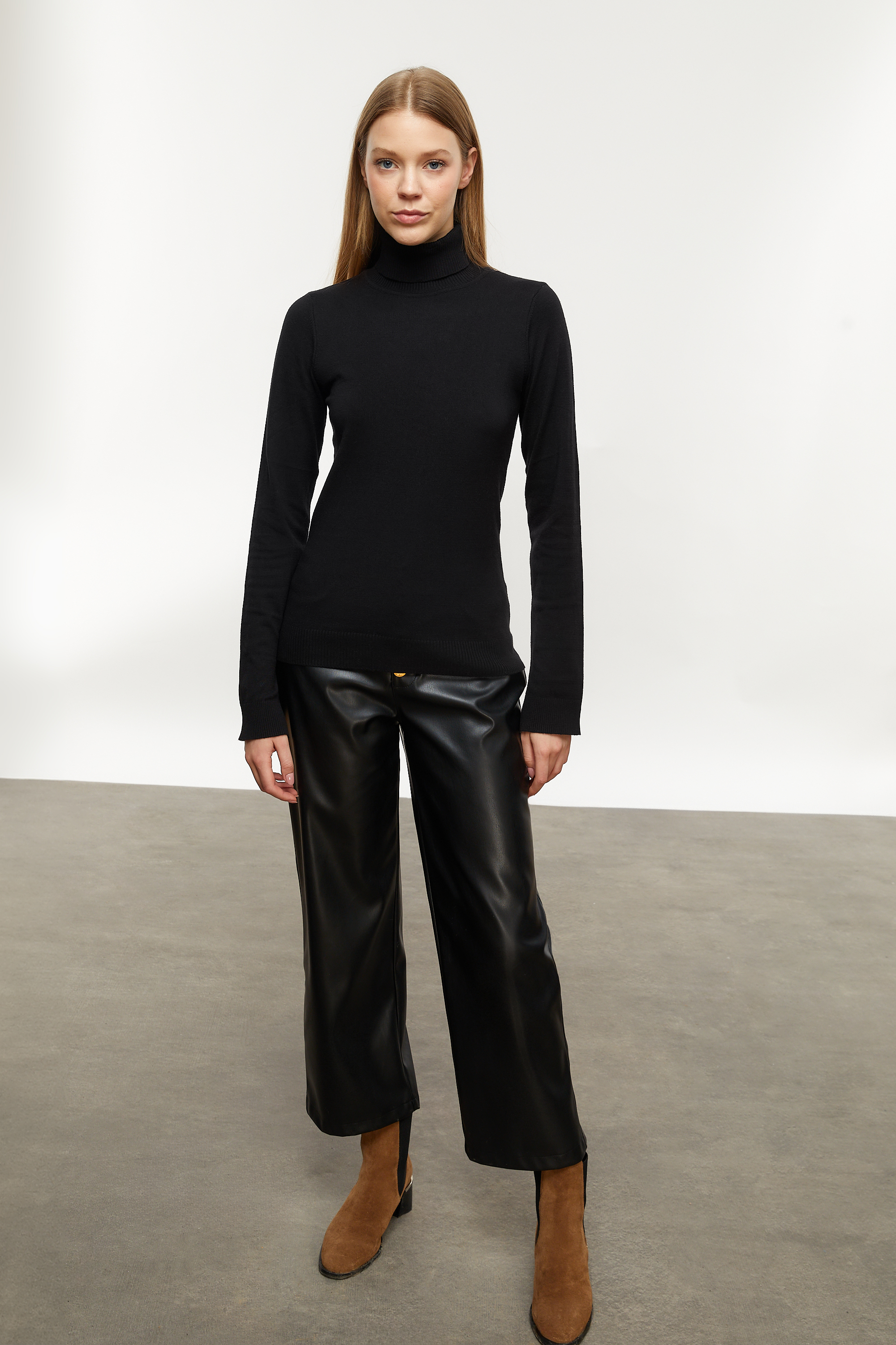 BALIKÇI YAKA TRİKO KAZAK