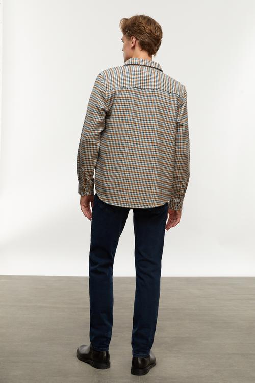  YÜN KARIŞIMLI EKOSELİ REGULAR FIT GÖMLEK