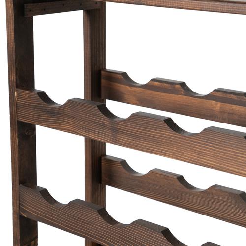  ÜÇ KATLI AHŞAP ŞARAP STANDI