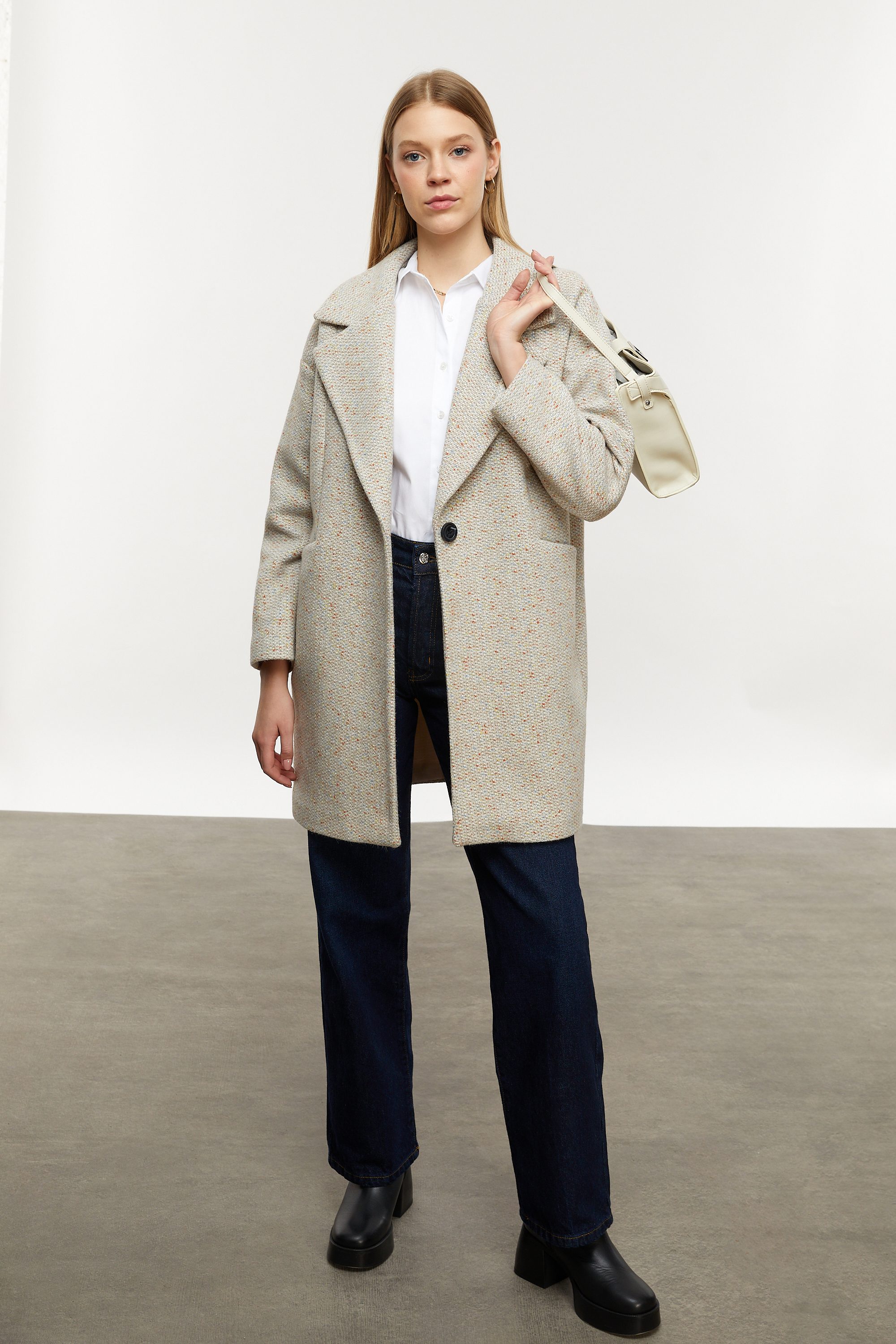 OVERSIZE KAŞE PALTO