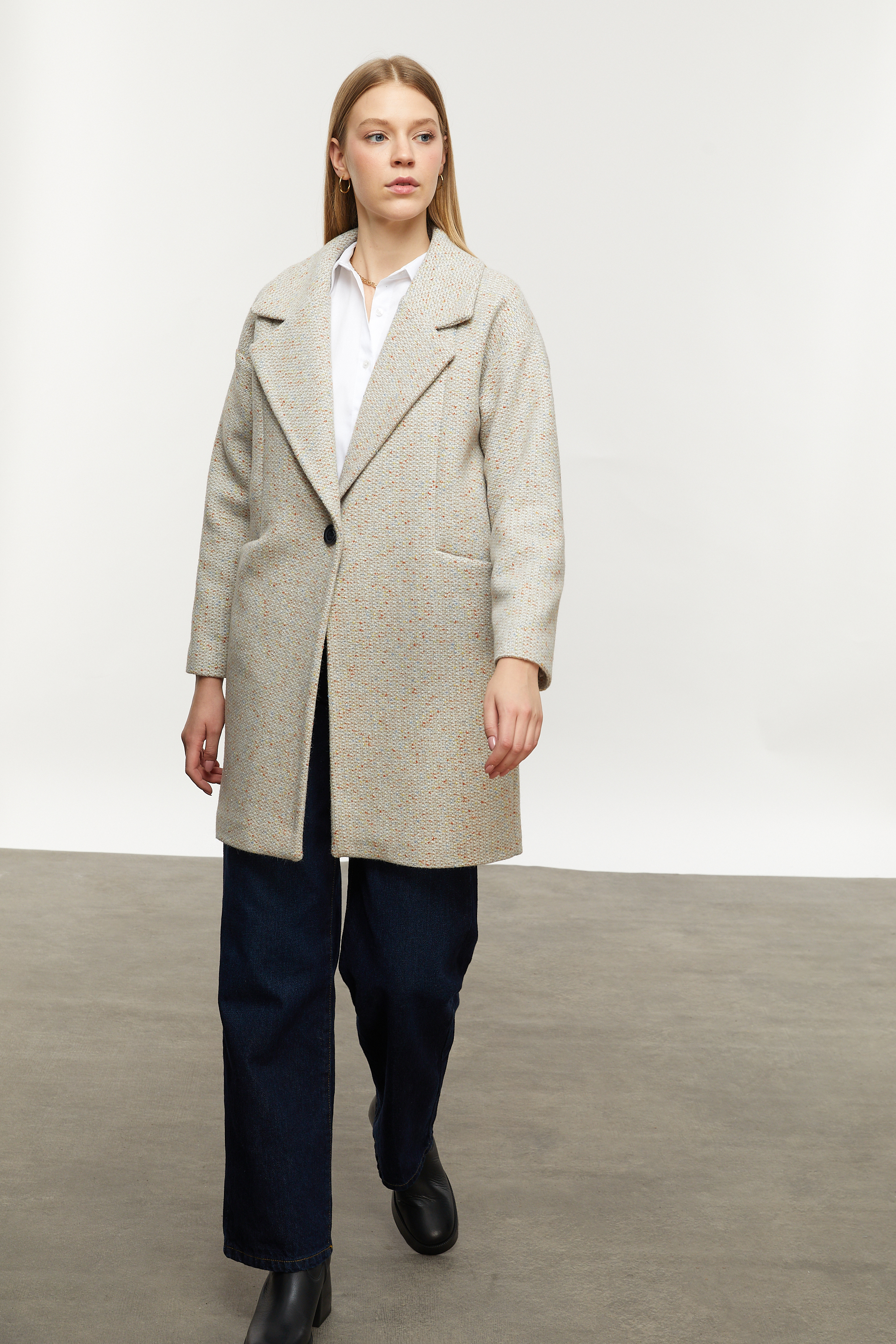 OVERSIZE KAŞE PALTO