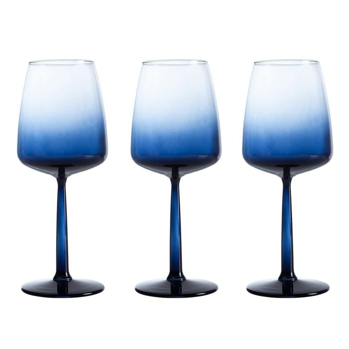 LORA 3LÜ KADEH SETİ -NAVY 430ML