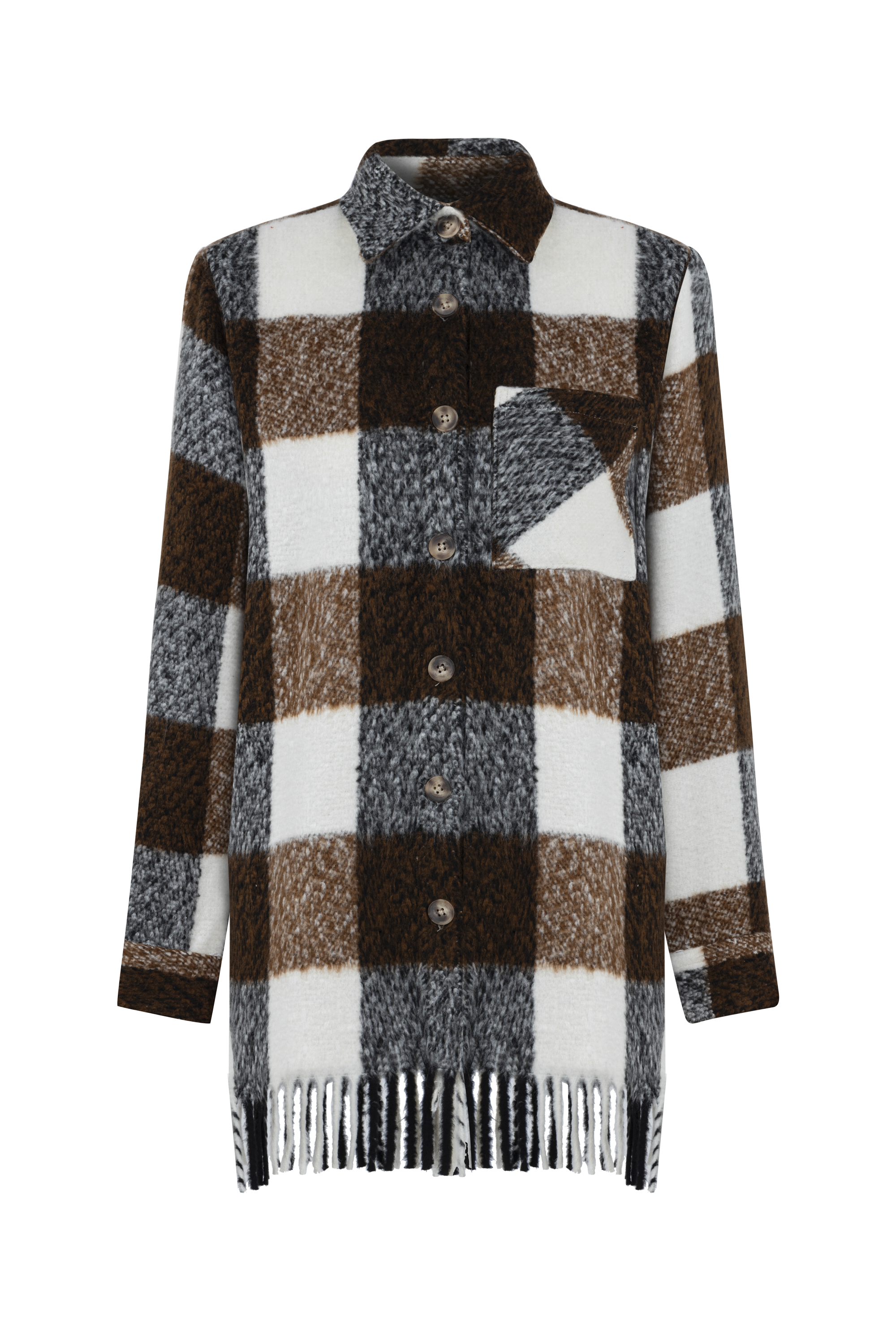 EKOSELİ PÜSKÜL DETAYLI CEKET GÖMLEK