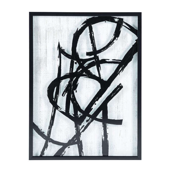 SCRACTH II ÇERÇEVELİ CAM BASKI PANO 77X102 CM