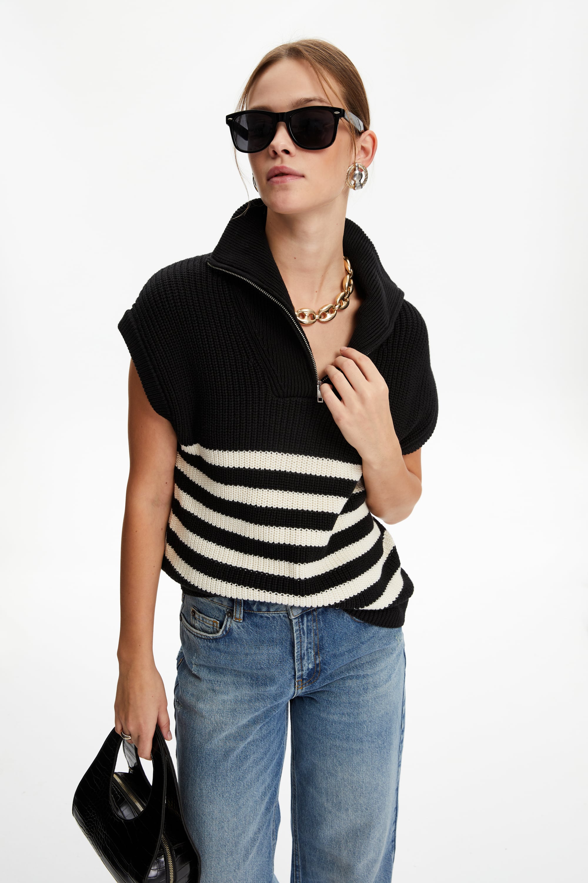 ÇİZGİLİ TRİKO SÜVETER