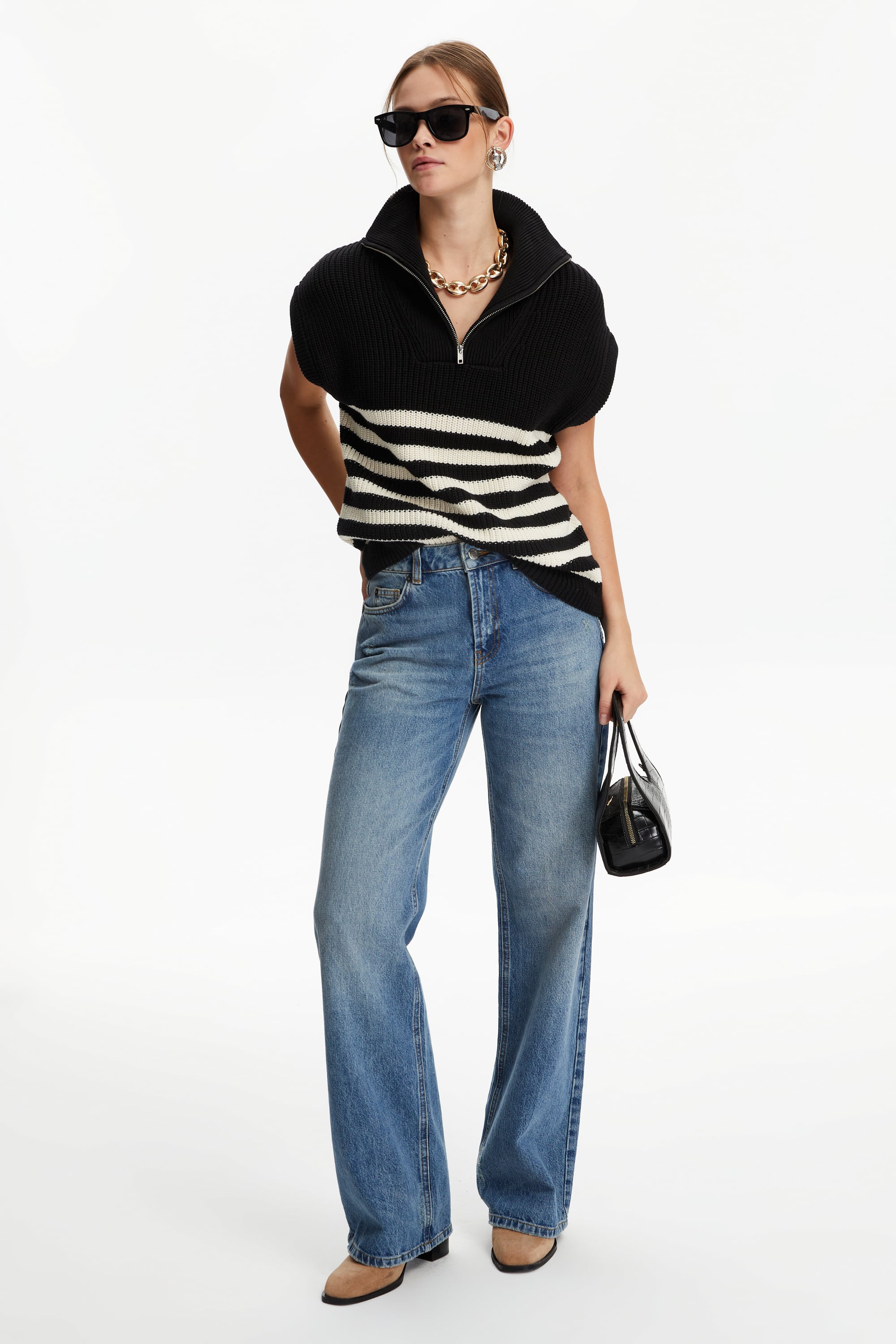 ÇİZGİLİ TRİKO SÜVETER