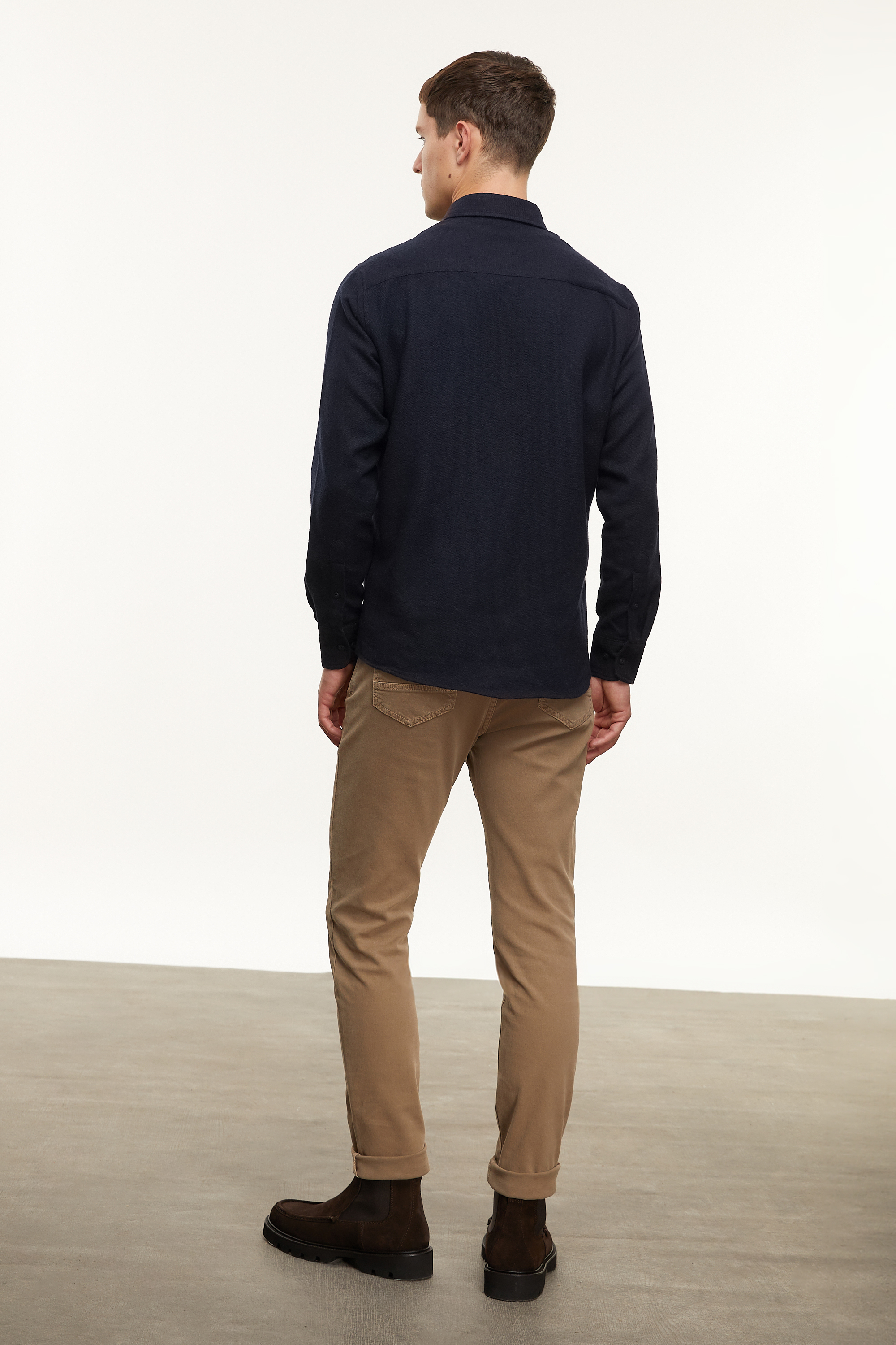 YÜN KARIŞIMLI REGULAR FIT GÖMLEK